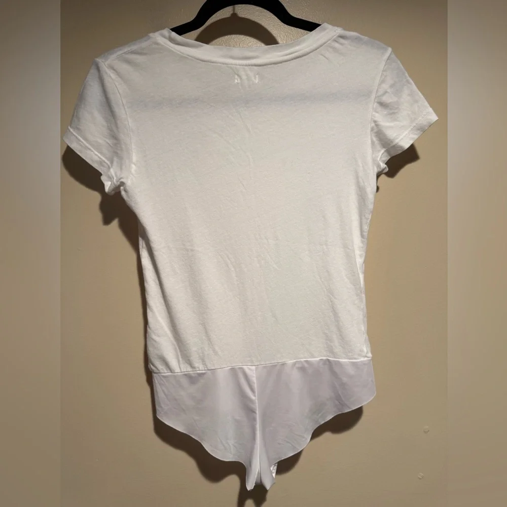 L'AGENCE Claire Short Sleeve Jersey Bodysuit medium - Picture 10 of 11